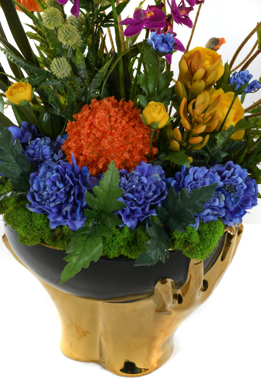 Poppy's in Black Bowl with gold handsÊ