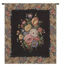 Bunch of Flowers Black European Tapestry