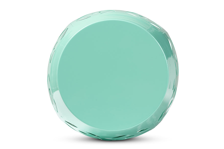 Baxton Studio Hallie Modern and Contemporary Aqua Finished Metal Outdoor Side Table
