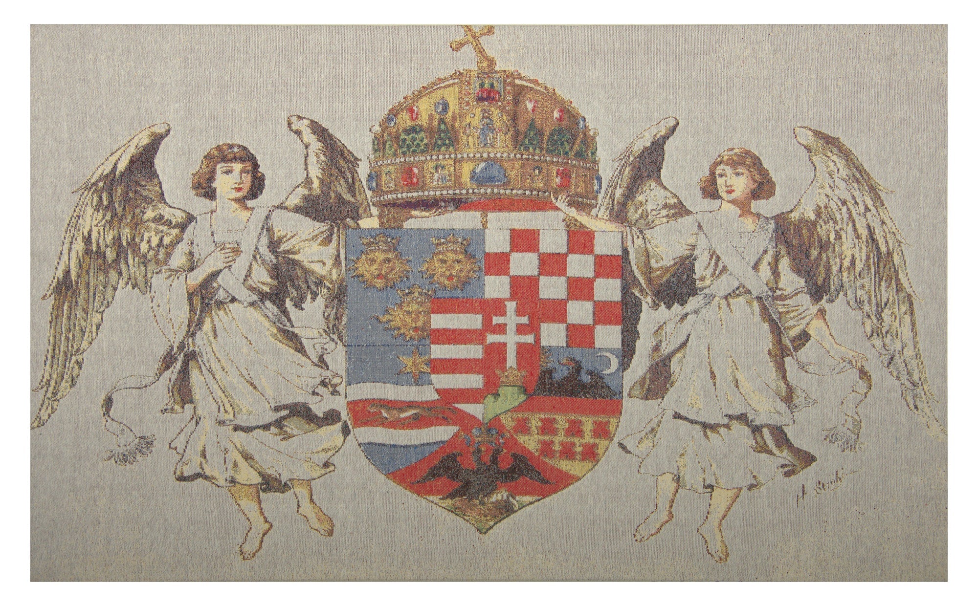 Hungary Coat of Arms Stretched Wall Tapestry