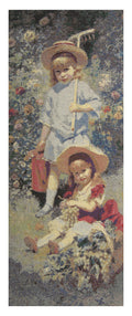 Garden Girls Stretched Wall Tapestry