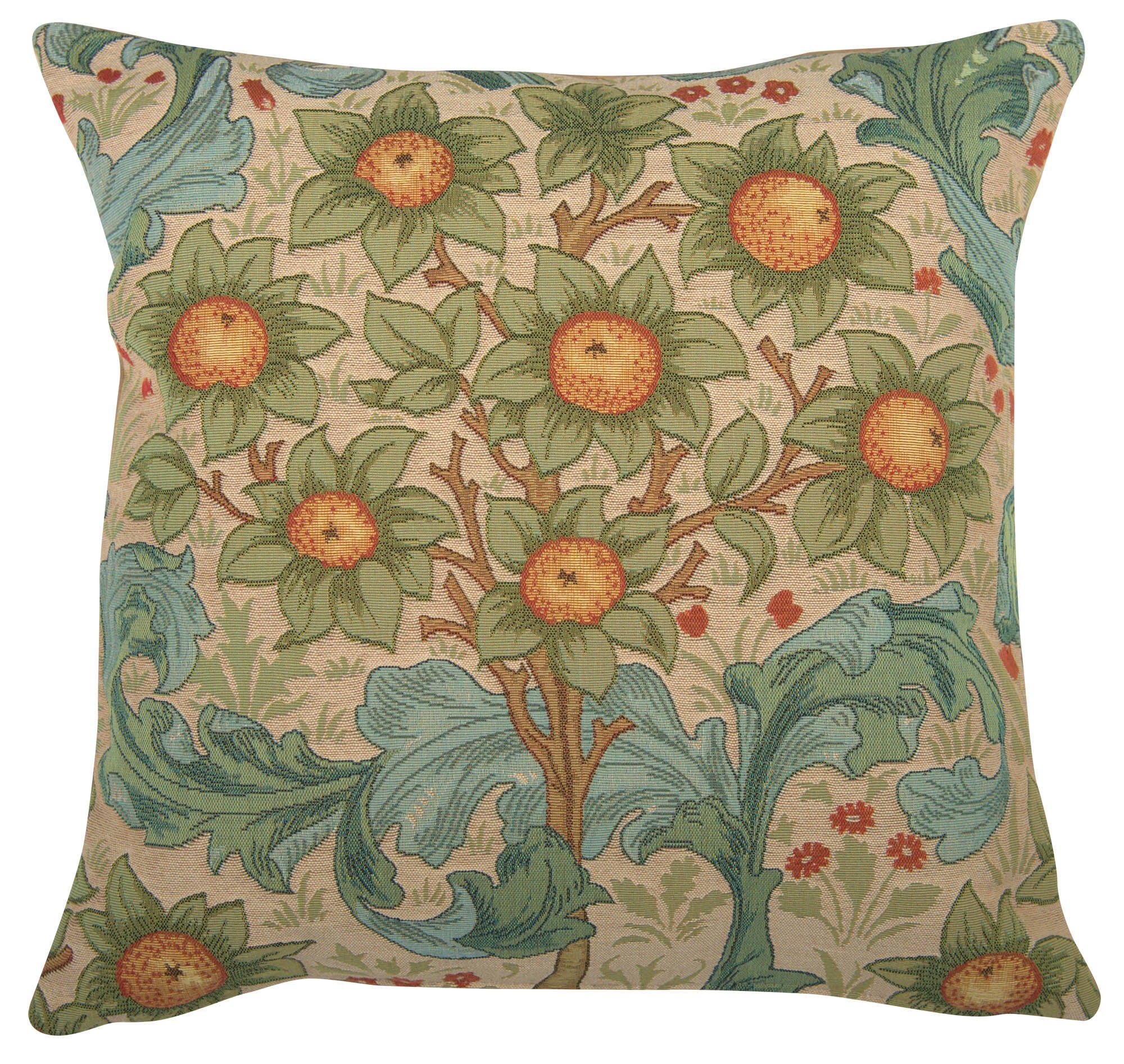 Orange Tree w/Arabesques Light French Cushion