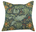 Arabesques w/Orange Tree Blue French Cushion