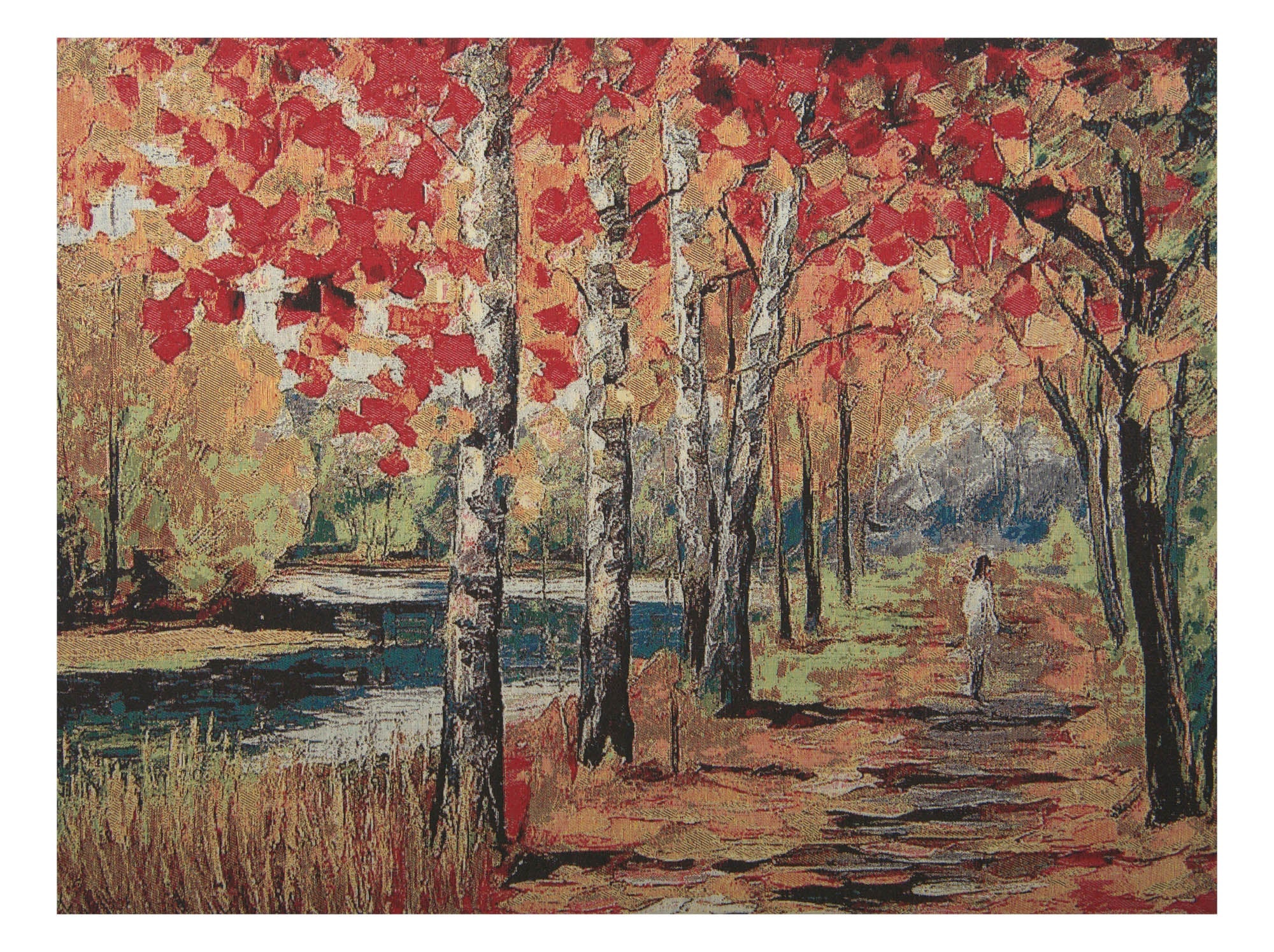 River Walk  Stretched Wall Tapestry