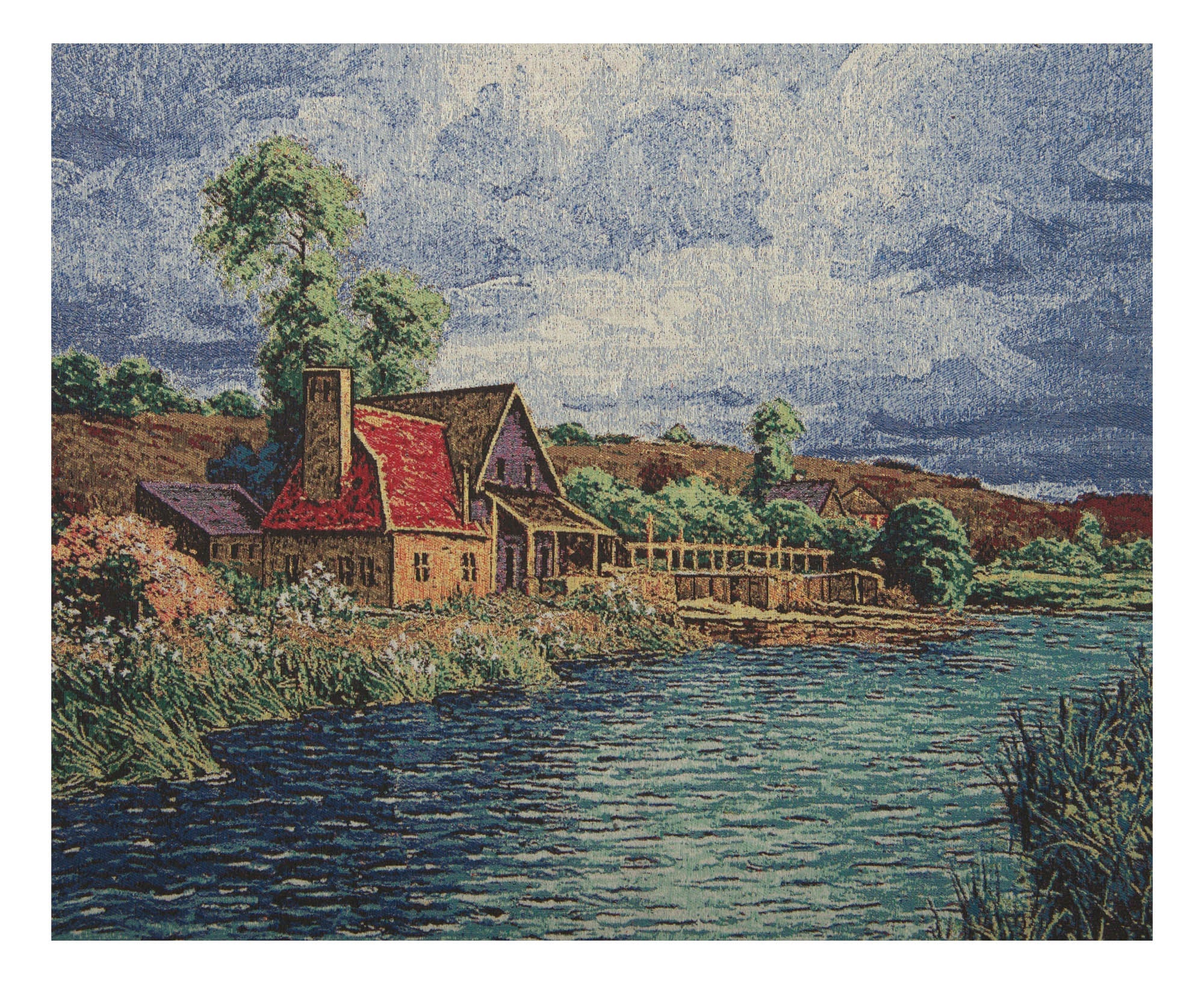 Mill House Stretched Wall Tapestry