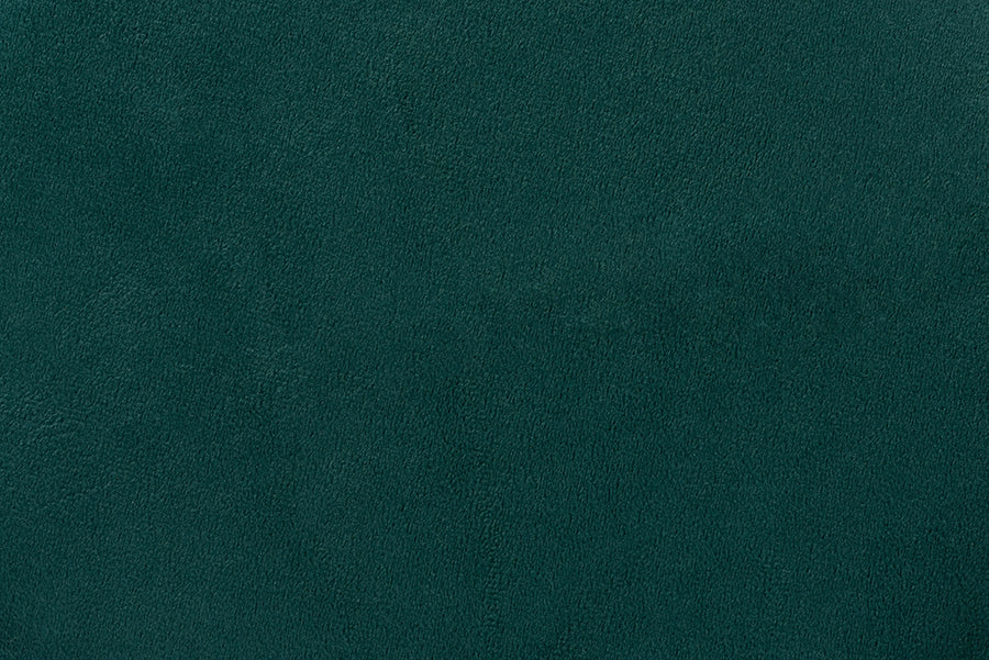 Baxton Studio Chaela Contemporary Glam and Luxe Green Velvet Fabric Upholstered and Gold Finished Metal Ottoman