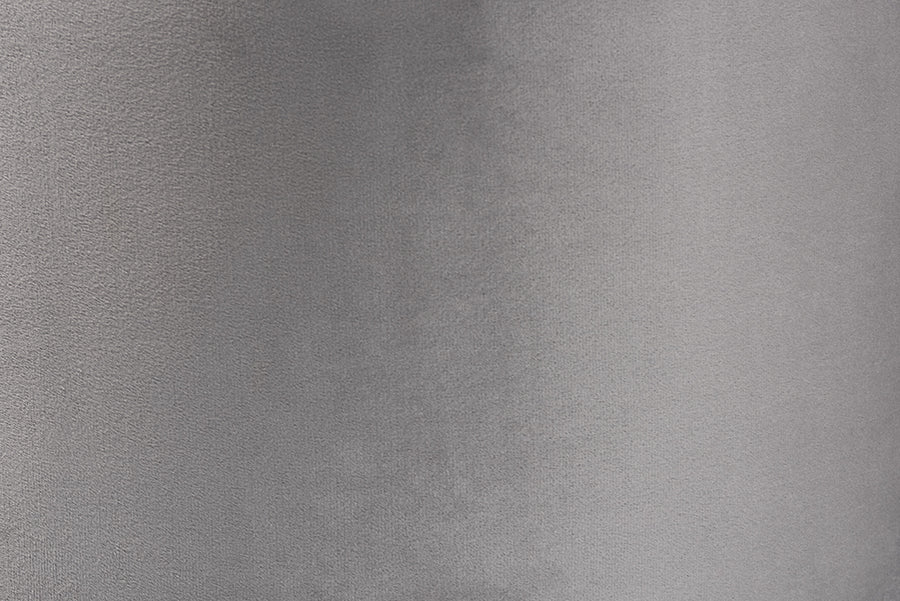 Baxton Studio Livana Contemporary Glam and Luxe Grey Velvet Fabric Upholstered Storage Ottoman