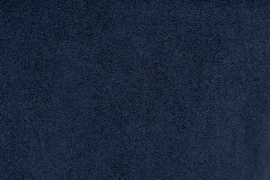 Baxton Studio Relena Classic and Traditional Navy Blue Velvet Fabric Upholstered and Dark Brown Finished Wood Armchair