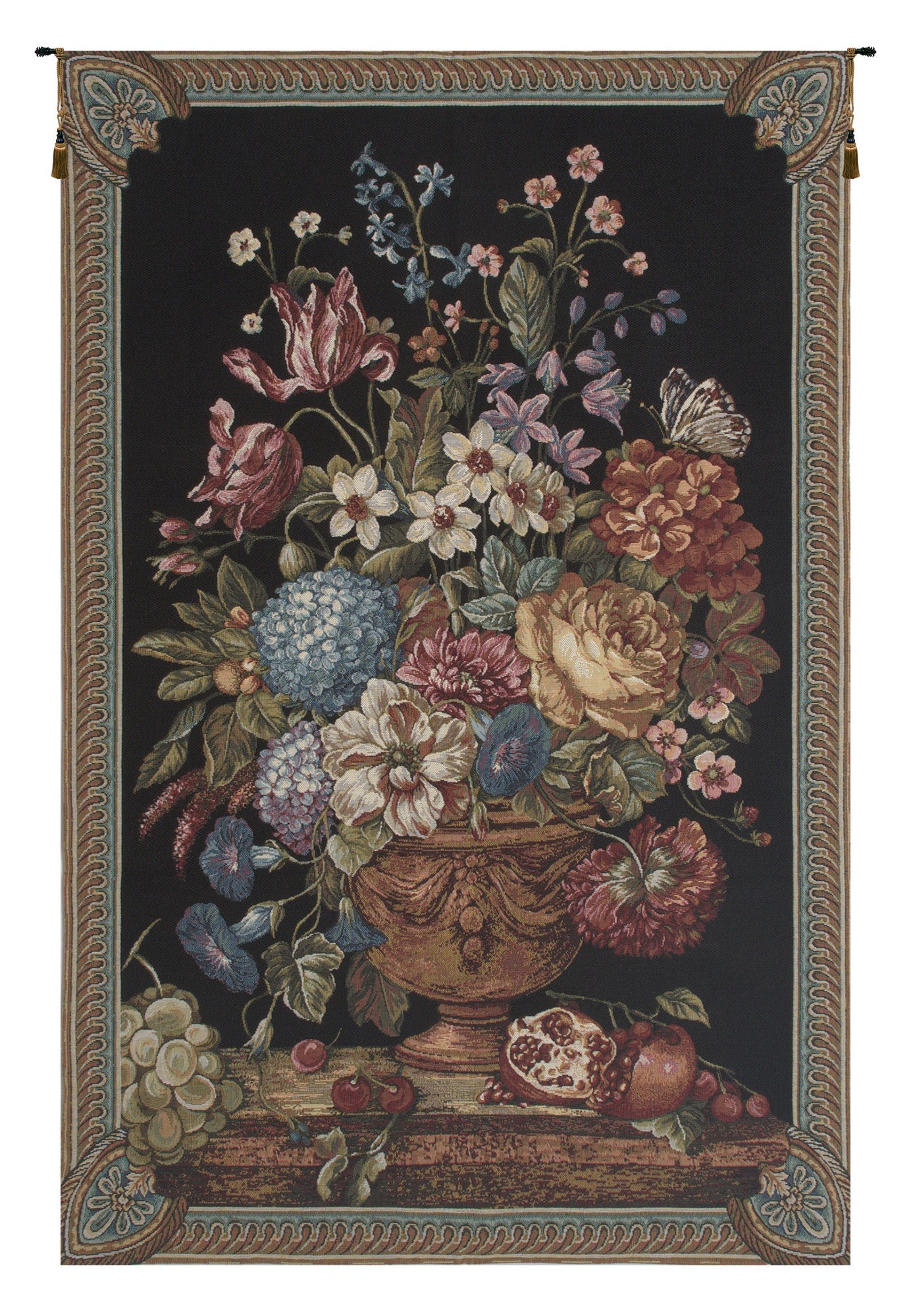 Floral Bouquet Thoughts Chenille European Wall Art
