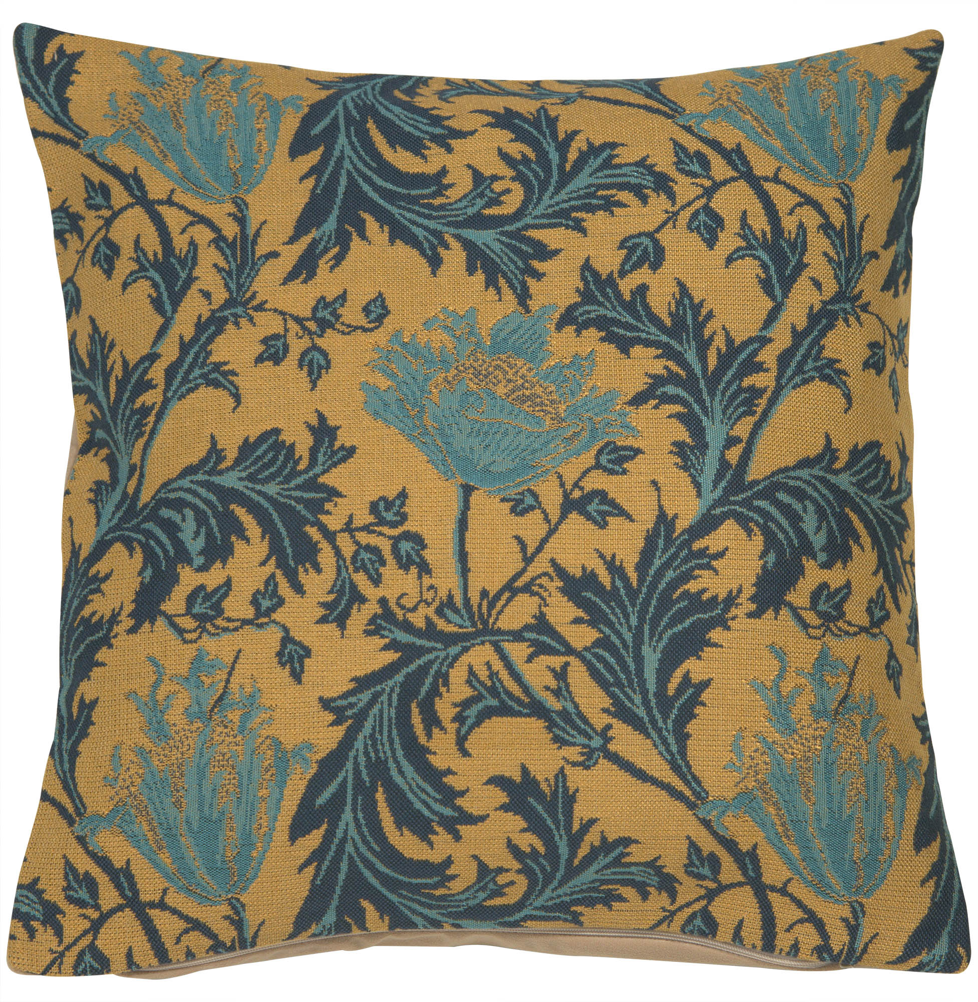 Anemone Blue Gold Cushion Wholesale