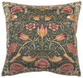 Roses and Birds Blue French Cushion