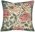Zoom Bird and Roses White French Cushion