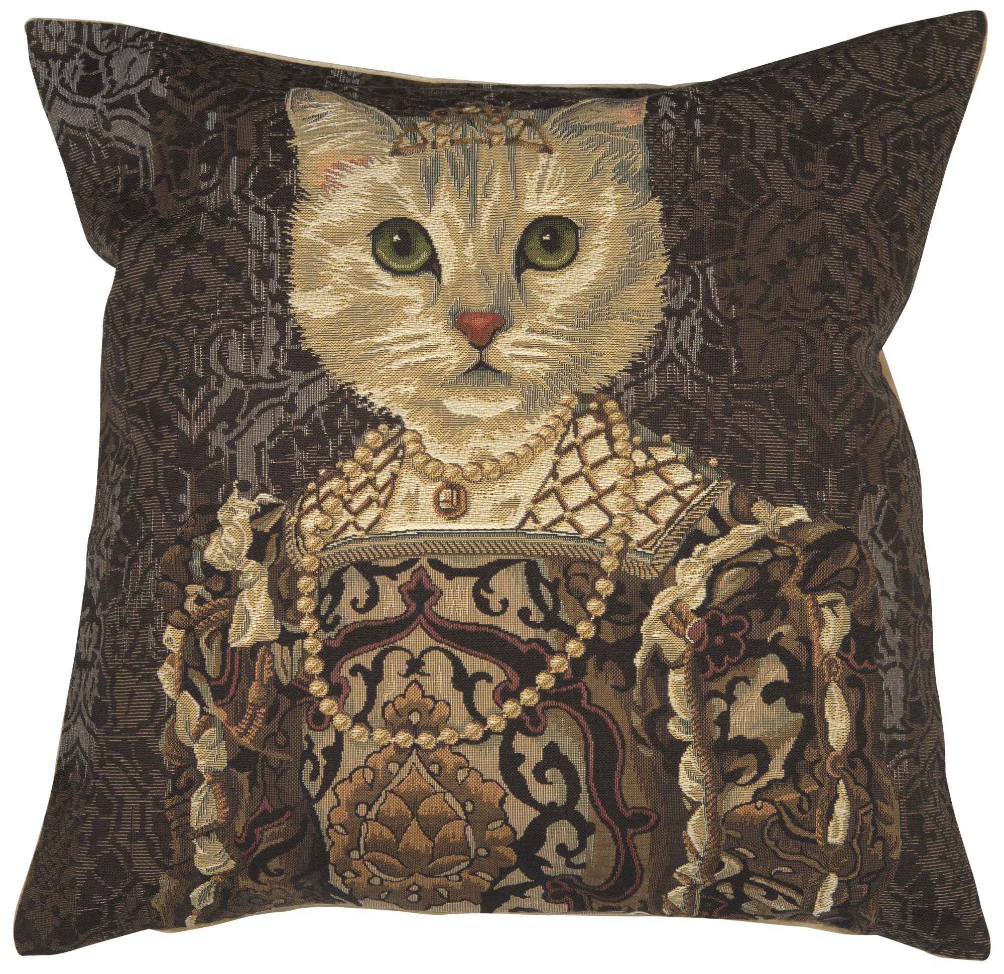 Cat With Crown B European Cushion Covers
