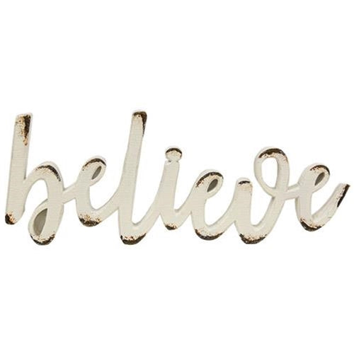 Believe Resin Sitter (Pack of 4)