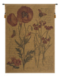 Flanders Poppies III Belgian Tapestry