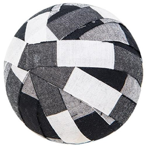 6/Set White and Black Buffalo Check Balls (Pack of 2)