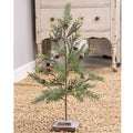 Glittered Tree W/ Glittered Base 21"