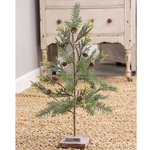Glittered Tree W/ Glittered Base 21"