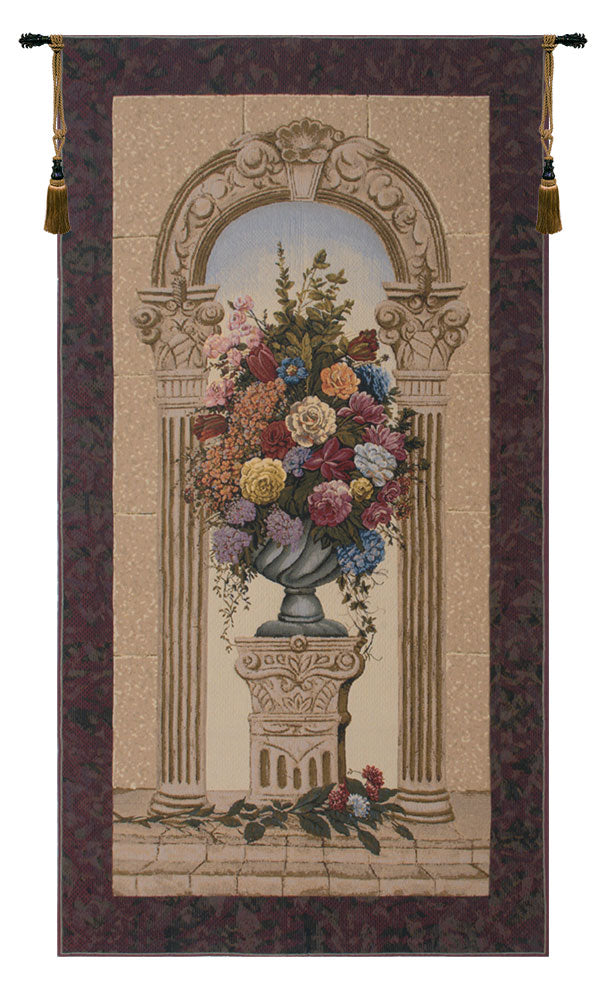 Floral Arch Belgian Tapestry Wall Art
