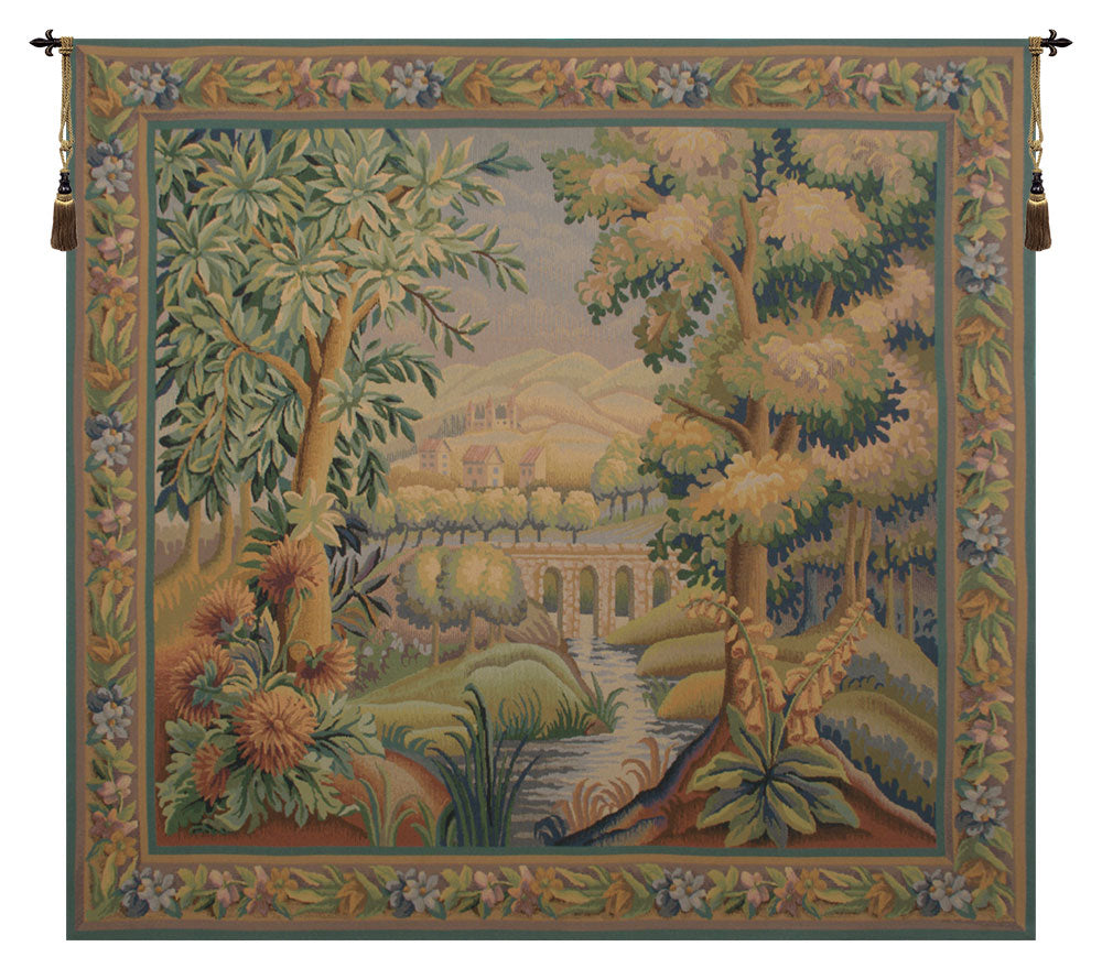 Bridge Without Bird I Belgian Tapestry Wall Art
