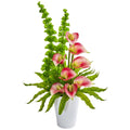 23" Calla Lily and Bell of Ireland Artificial Arrangement
