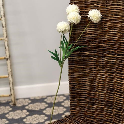 Chrysanthemum Ball Spray 23" White (Pack of 4)