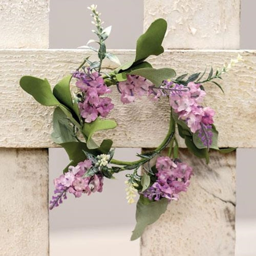 Purple Wildflowers Ring 3" (Pack of 4)