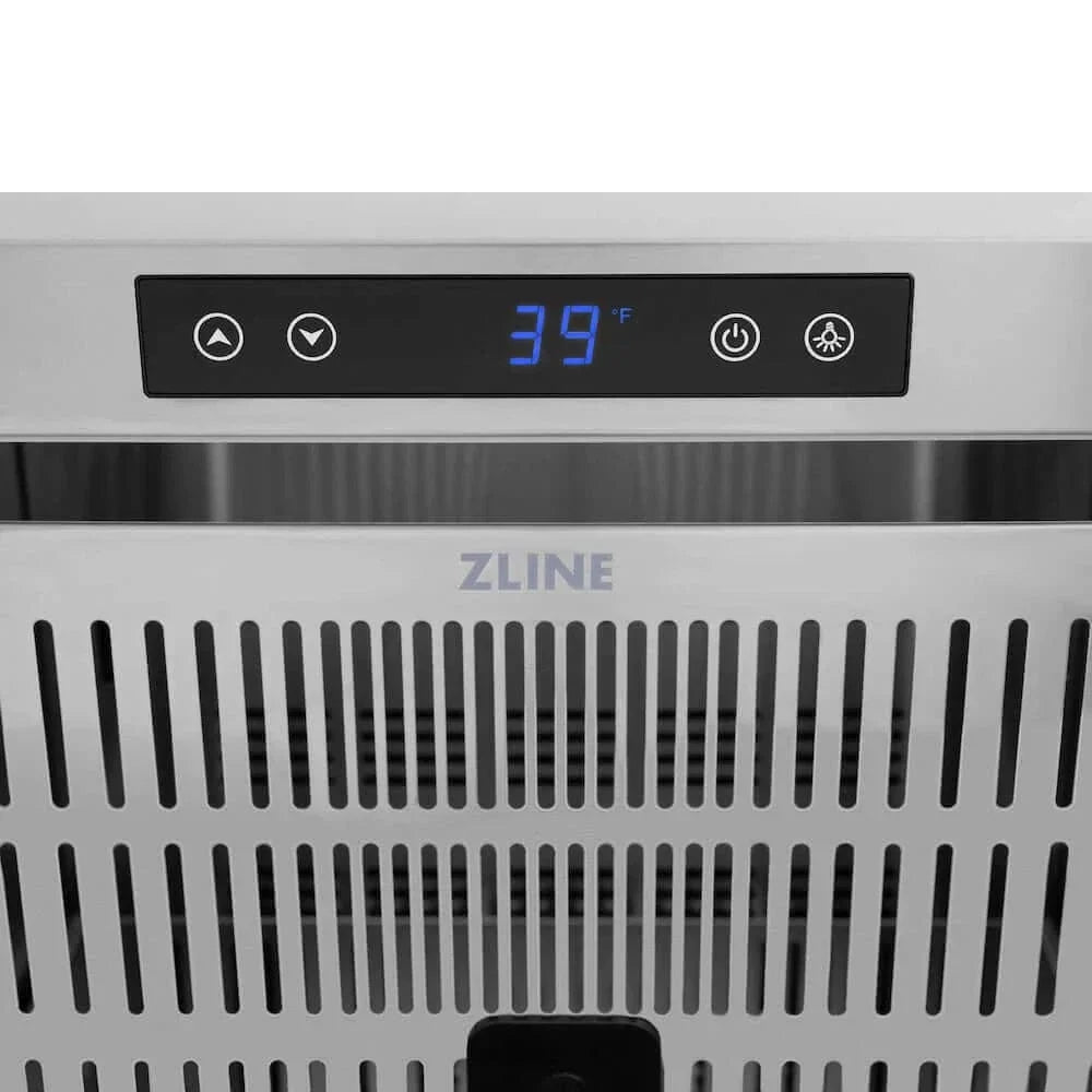 ZLINE 24" Touchstone 168 Can Outdoor-Rated Dual Refrigerator Drawer, Panel Matte Black, RDSPOZ-24-MB