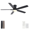 Mordern Flush Mount Ceiling Fan With Light And Remote Control