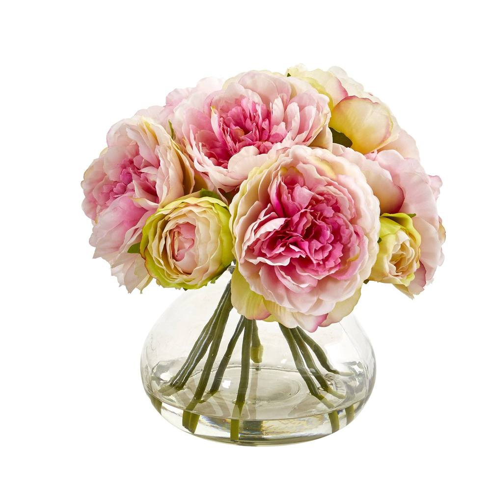 Peony Artificial Arrangement in Vase