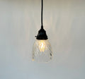 Heavy Pressed Vintage 1960's Pendant or Sconce