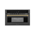 ZLINE 30” Convection Microwave, Black Stainless, Gold MWOZ-30-BS-G