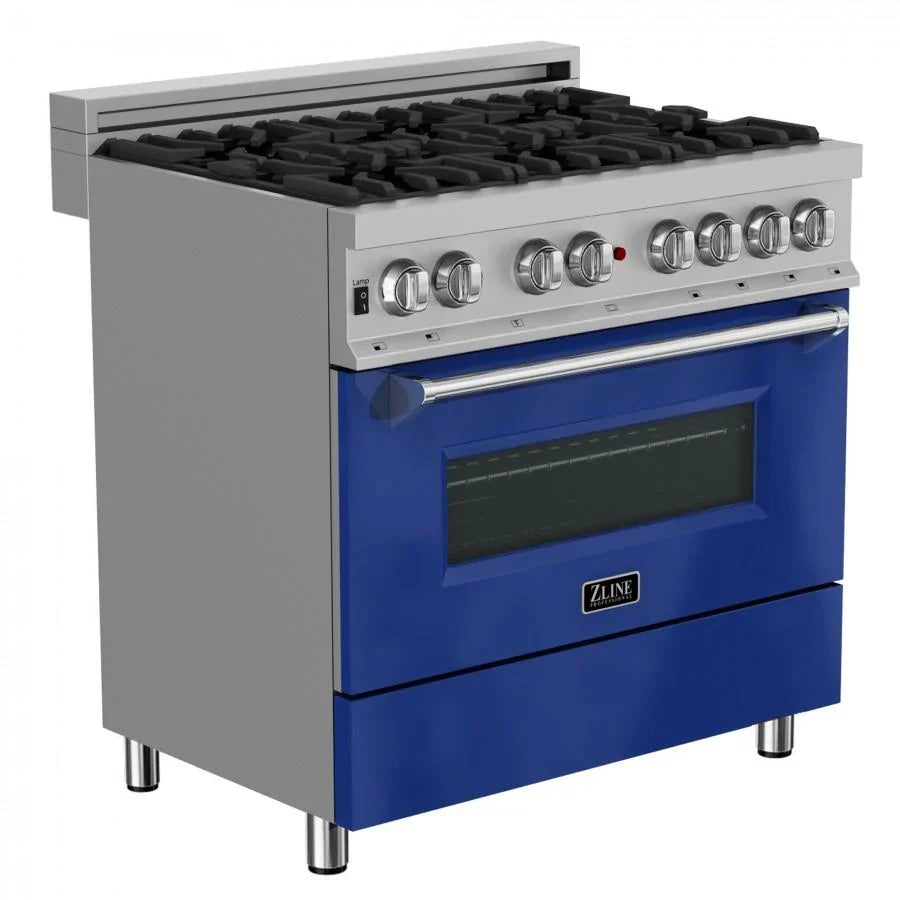 ZLINE 36" Bundle Range RAS-BG-36 & Range Hood 8654BG-36, 2KP-RASBGRH36