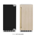 ZLINE 15" Touchstone Clear Cube Ice Maker Drain Pump Panel Ready Door Champagne Bronze Door ICCDPZ-15-CB