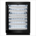 ZLINE 24" Touchstone Dual Zone 44 Bottle Wine Cooler Black Stainless Steel Glass Door RWDO-BS-24