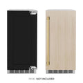 ZLINE 15" Touchstone Clear Cube Ice Maker Drain Pump Panel Ready Door Polished Gold Door ICCDPZ-15-G