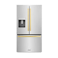 ZLINE 36" Refrigerator, Water, Ice Dispenser, Fingerprint Resistant, RSMZ-W-36-FG