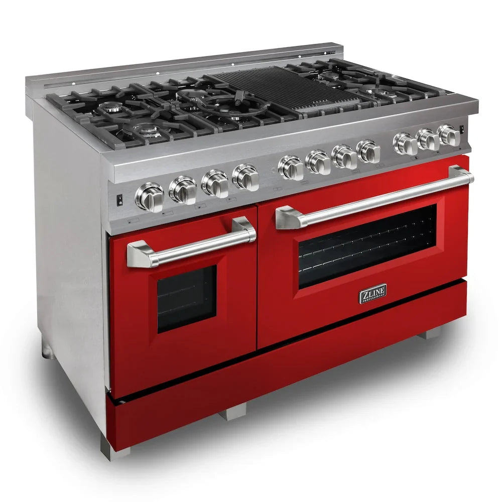 ZLINE 48" Bundle Range RAS-RG-48 & Range Hood 8654RG-48, 2KP-RASRGRH48