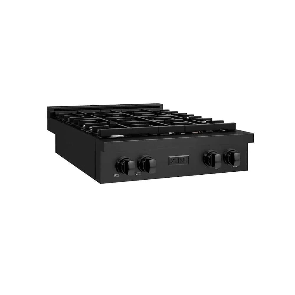 ZLINE 30" Paramount Gas Rangetop Black Stainless Steel SRTB-30
