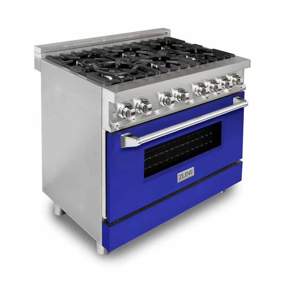 ZLINE 36" Bundle Range RA-BM-36 & Wall Range Hood KB-36, 2KP-RABMRH36
