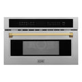 ZLINE 30” Convection Microwave, Stainless Steel, Gold MWOZ-30-SS-G