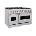 ZLINE 48"Classic Double Oven Gas Range, Stainless Steel, Brass Burners, CGR-BR-48