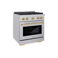 ZLINE 30"Gas Range, Convection Gas Oven , DuraSnow® Champagne Bronze, SGRSZ-30-CB
