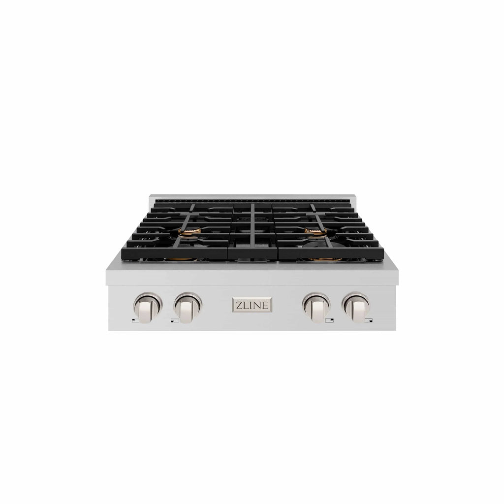 ZLINE 30" Paramount Gas Rangetop Stainless Steel Brass Burners SRT-BR-30