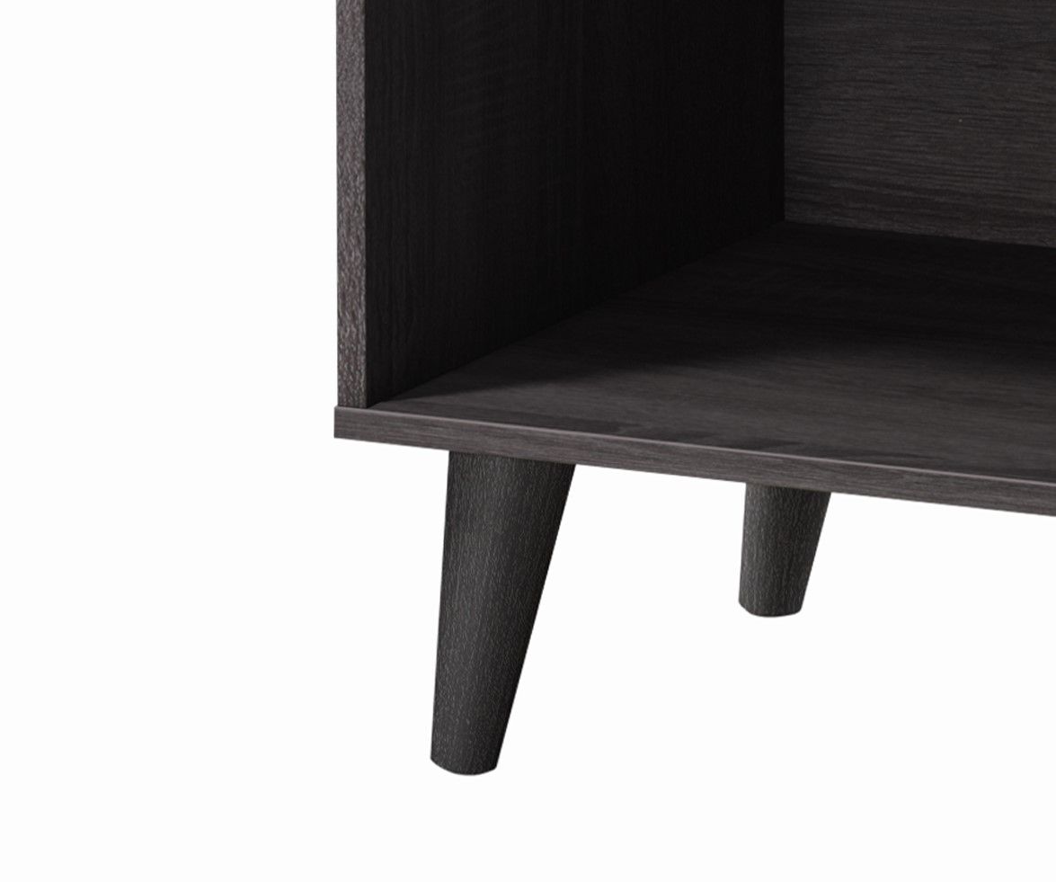 Amidon - TV Stand, With 2 Storage Shelves And 1 Cabinet