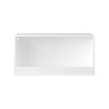 Open Toy Storage Box For Kids, Organizer Bin For Plush Toys, Books - White