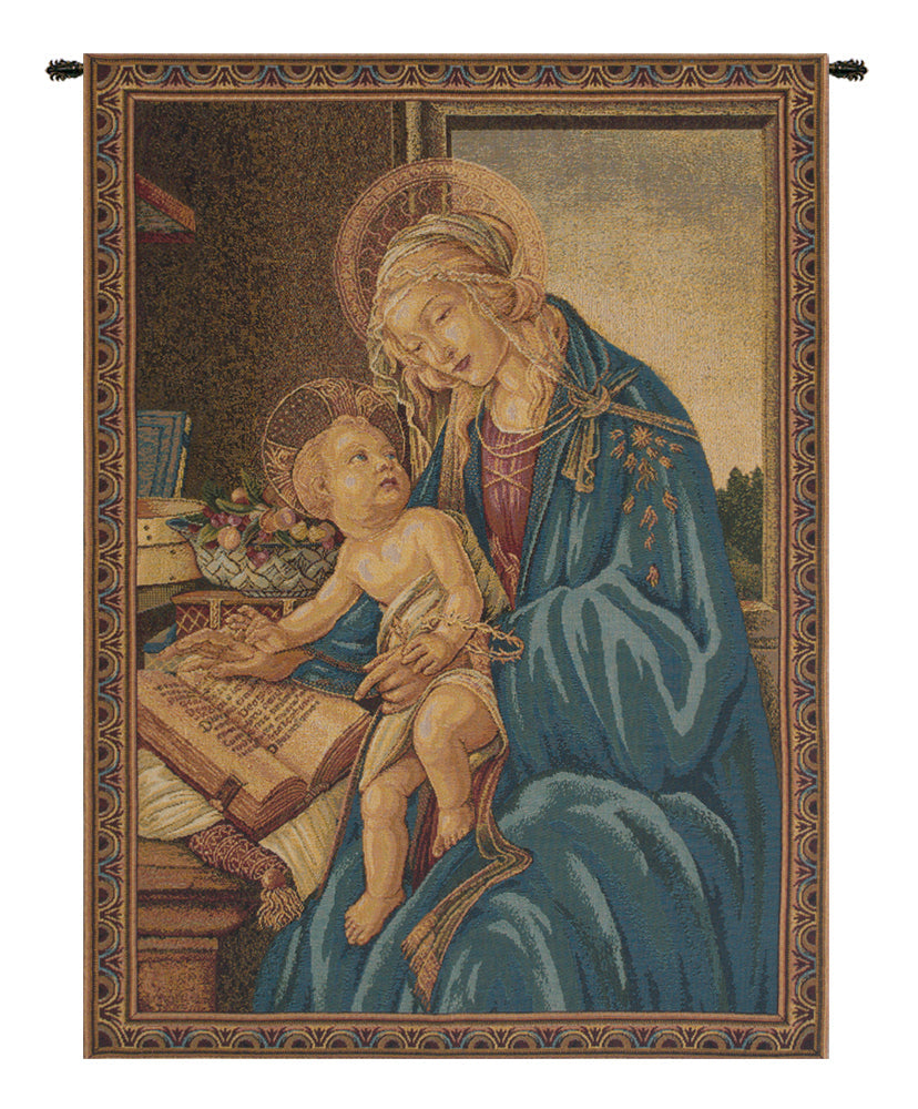 Madonna Del Libro Italian Tapestry