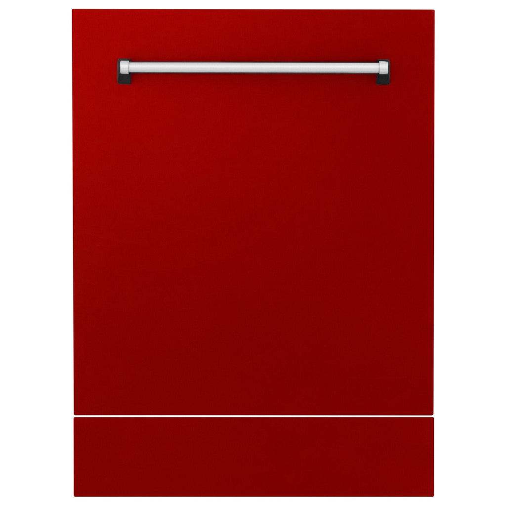 24" Dishwasher with Red Gloss panel, Stainless Tub, DWV-RG-24