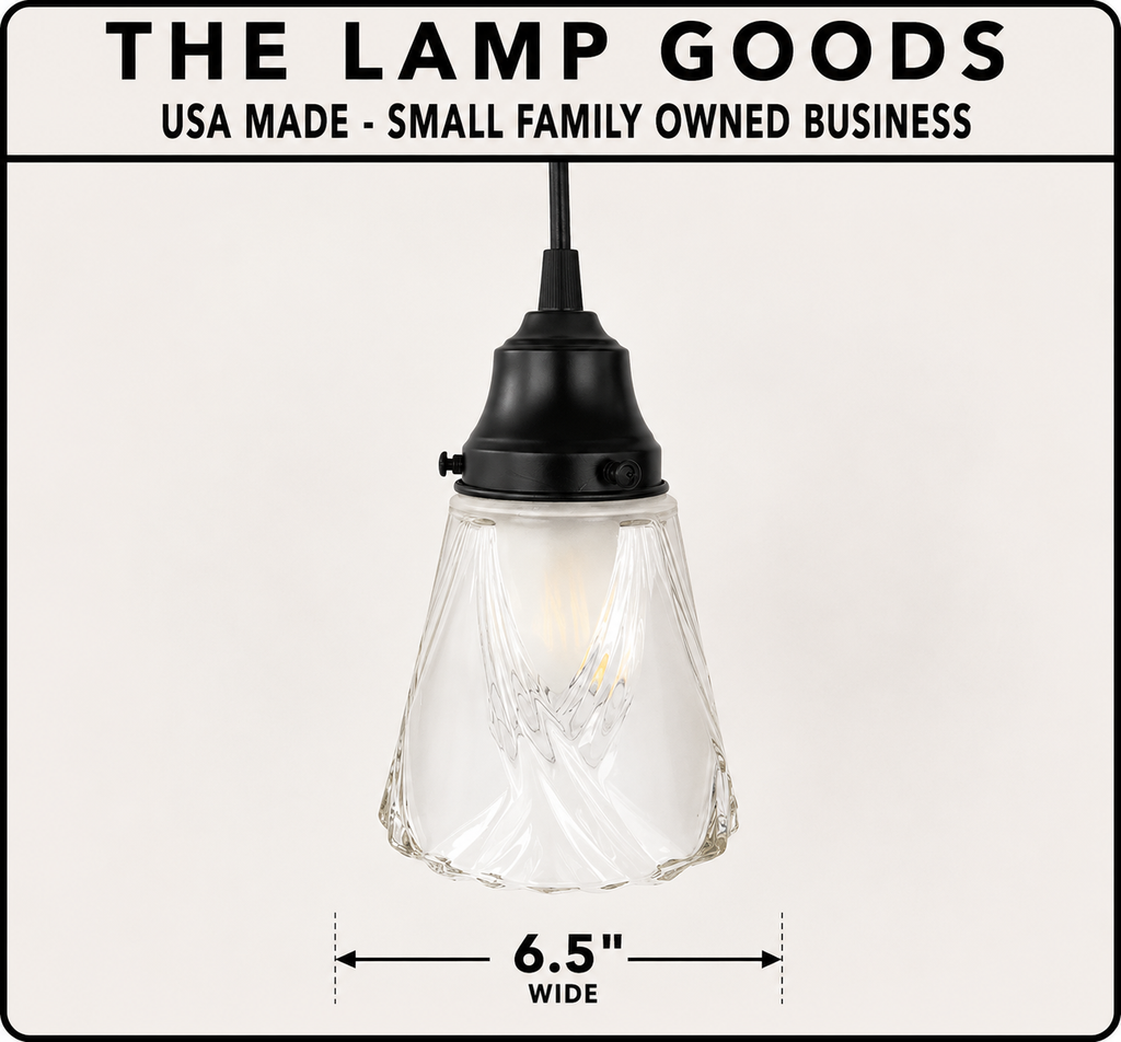 Frost and Clear Crossed Glass Wall Sconce/Pendant Light