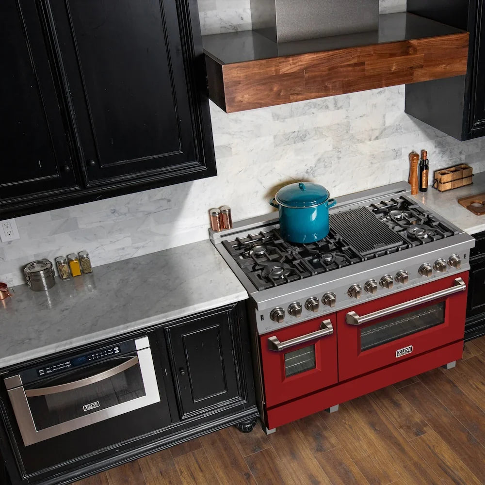 ZLINE 48" Bundle Range RAS-RM-48 & Range Hood 8654RM-48, 2KP-RASRMRH48